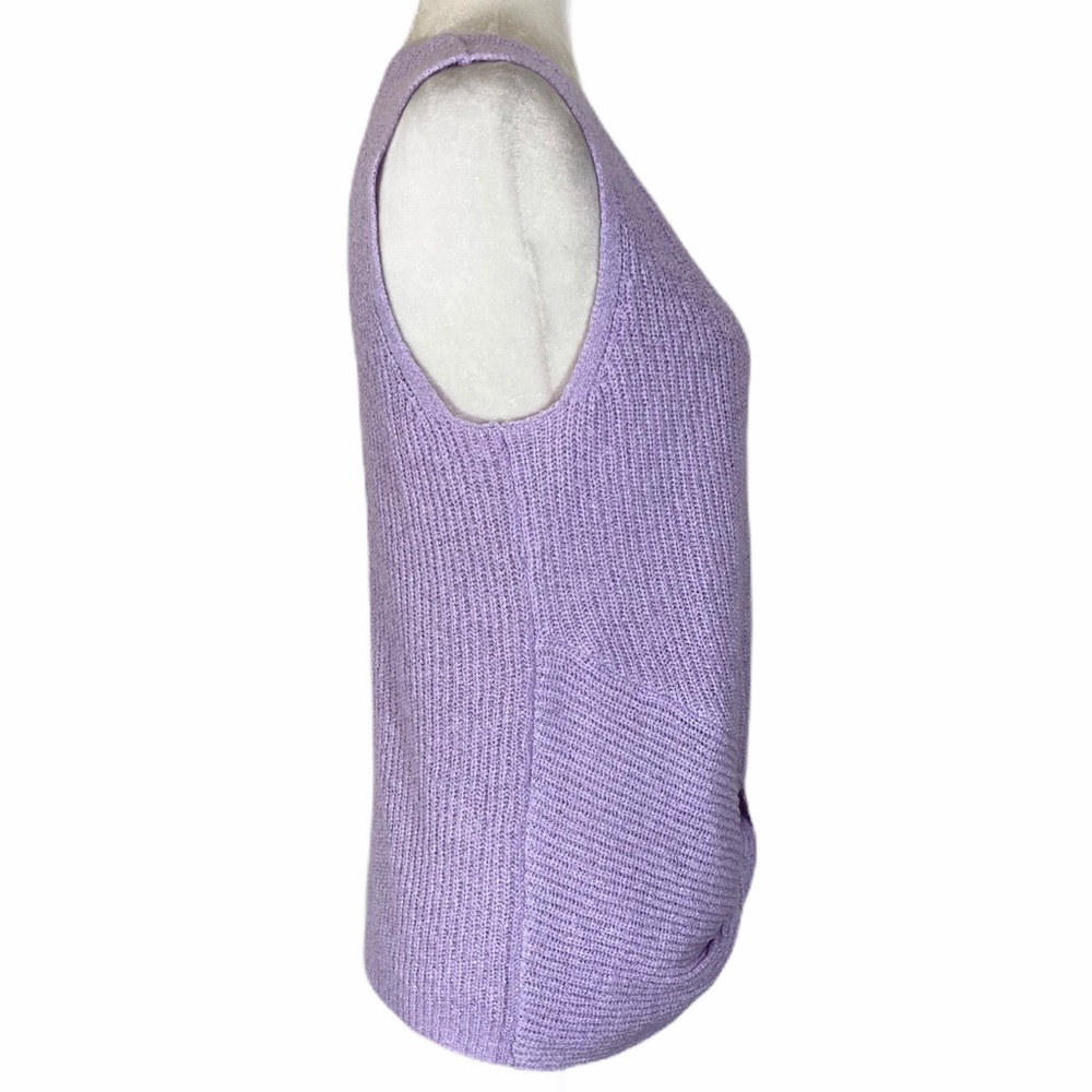 TU-Marled lavender twist front sleeveless sweater - Picture 2 of 6